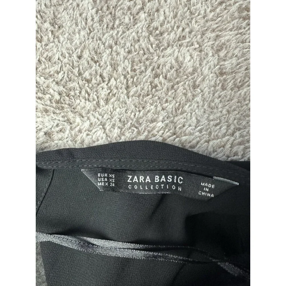 Zara Women’s Long Layered Jumpsuit Black Size XS New - Picture 11 of 16